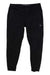 The Fox Womens Ranger Pant is a black mountain bike pant made from technical stretch fabric, featuring zippered pockets and a small white Fox logo on the left thigh, shown flat against a white background.