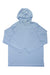 Men's Orvis sun defense long-sleeve hoodie, light blue, pullover with hood and chest logo