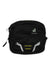 The Deuter Pulse 3 Lumbar Pack is a lightweight black waist pack with white and yellow accents, two zippered compartments, and the Deuter logo on the front—ideal for running or daily use.