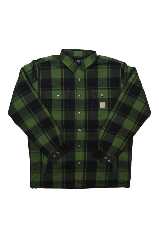 Carhartt Mens Relaxed Fit Flannel Sherpa-Lined Shirt Jac Carhartt
