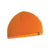The Icebreaker Pocket Hat is a plain orange reversible hat with a small black and gray tag on the edge, ideal for snowsports, shown against a white background.