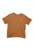 The Cotopaxi Mens Llama Map Organic T-Shirt is a brown short-sleeve tee made from organic cotton, featuring a small white left-chest graphic with crossed paddles, text, and a circle design.