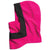 Kids' hooded jacket in hot pink with black interior and zip-front
