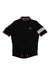 The Rapha Mens Super Lightweight Jersey is a black short-sleeve cycling jersey with pink trim, a white horizontal stripe on the left sleeve, and "Rapha New York" text on the chest, shown on a white background.