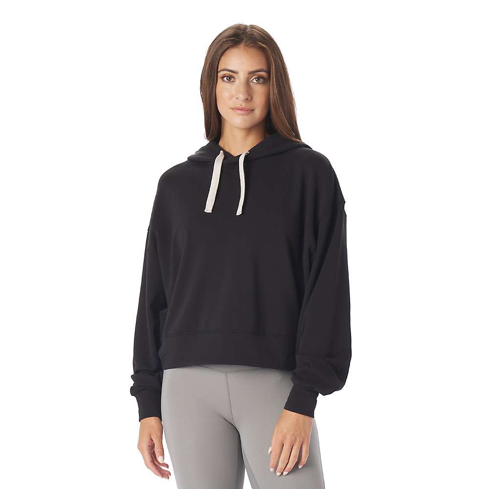 Glyder Womens Vintage Oversized Cropped Hoodie Glyder