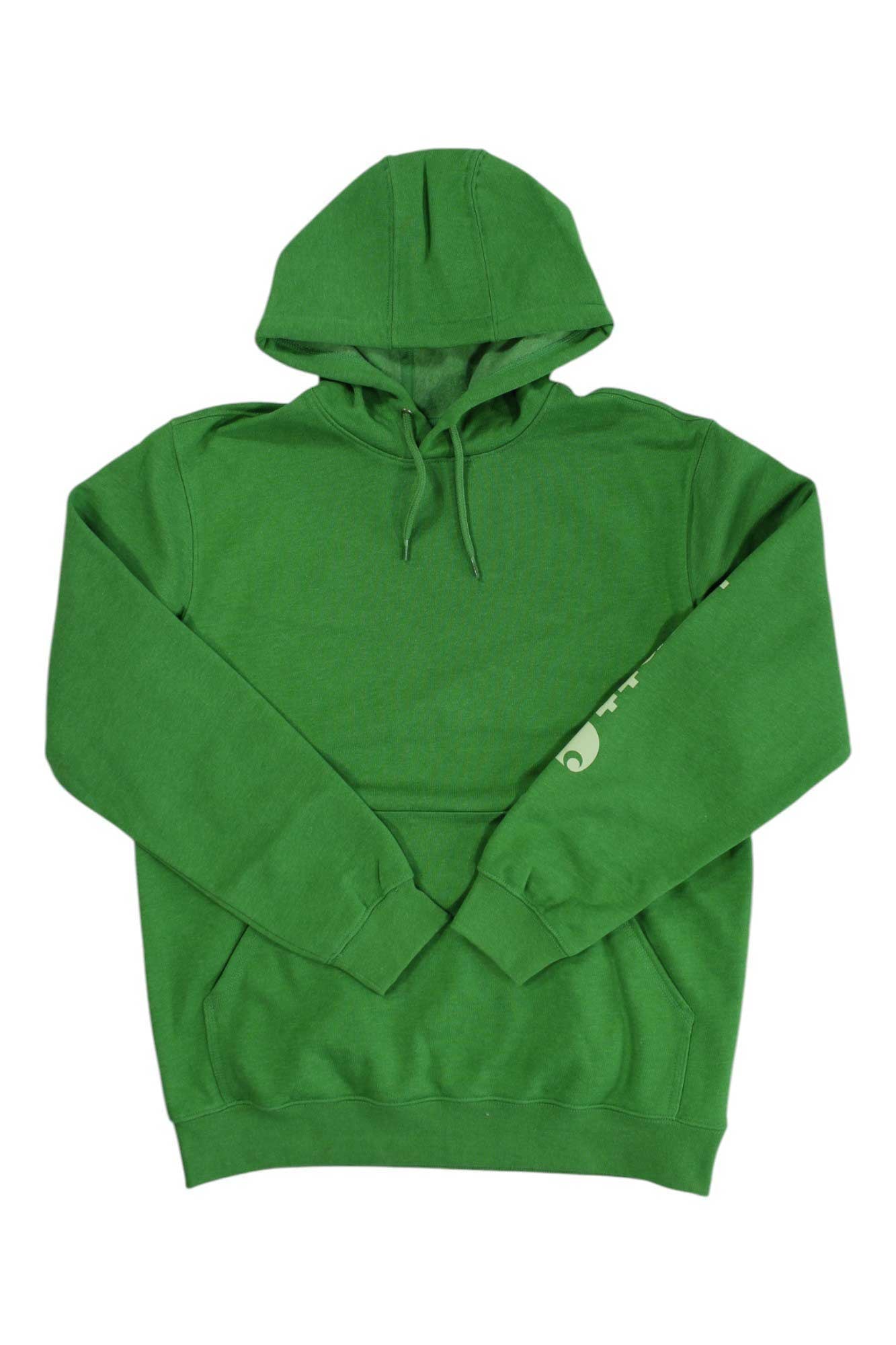 Carhartt Mens Midweight Signature Sleeve Logo Hooded Sweatshirt