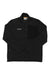 The Mammut Mens Madris ML Jacket is a black softshell hiking jacket with a front zipper, zippered side pockets, high collar, and the Mammut logo on the chest, shown laid flat on a white background. Ideal for outdoor adventures.