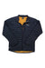 Rab Microlight puffer jacket for men, dark navy/black with yellow inner lining and zip