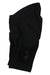 Rapha black cargo shorts, rear view with flap cargo pockets and logo