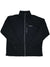 The Fast Trek II Full Zip Fleece by Columbia is a black jacket with a full front zipper, high collar, zippered chest pocket, elastic cuffs, and the Columbia logo on the left chest. It’s shown laid flat on a white background.