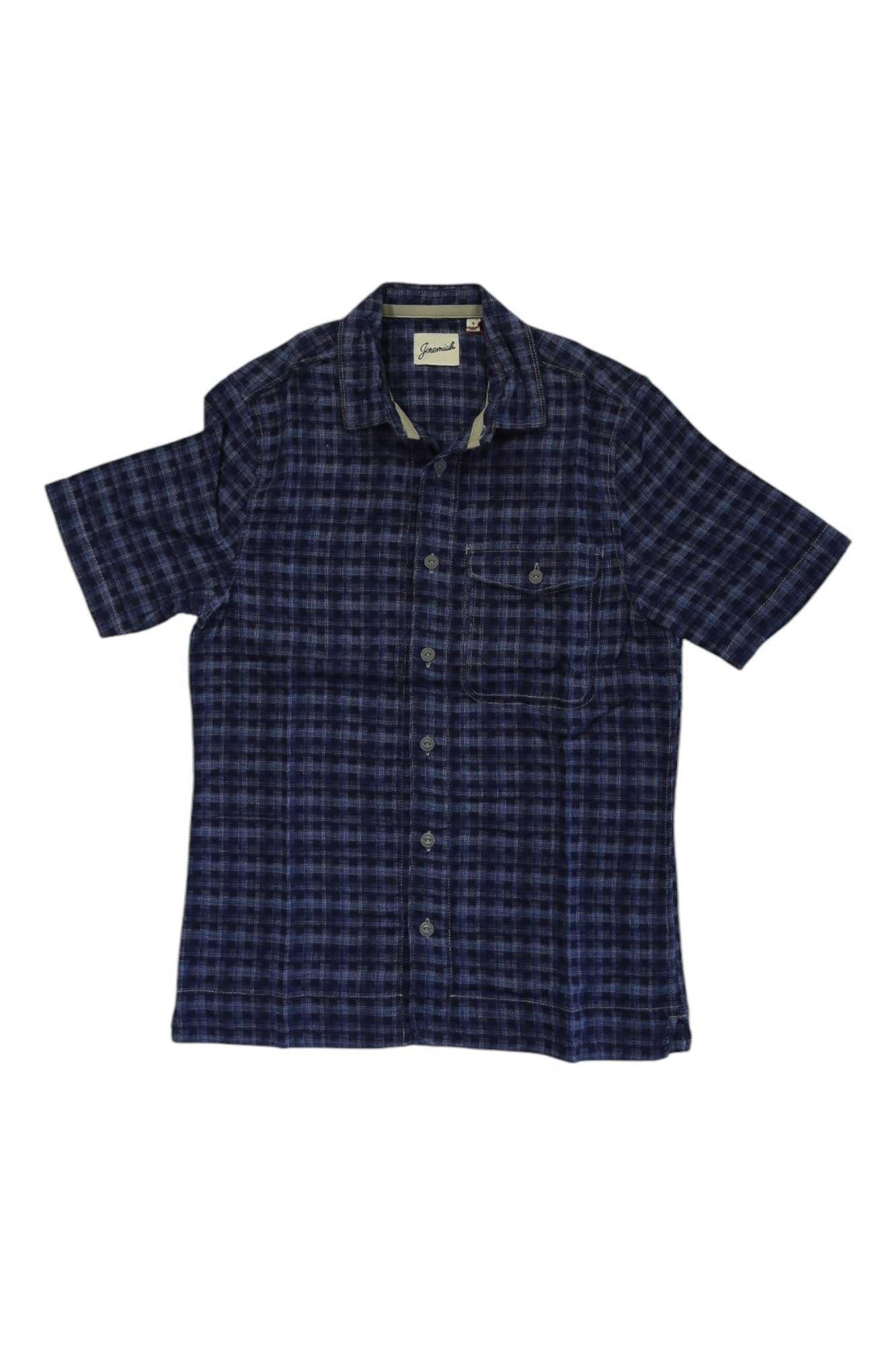 Jeremiah Mens Barlow SS Dobby Plaid Shirt Jeremiah