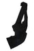 A black, asymmetrical shoulder bag with a long strap and soft fabric, ideal for carrying your Mens Bib Shorts or other cycling gear, displayed on a white background.