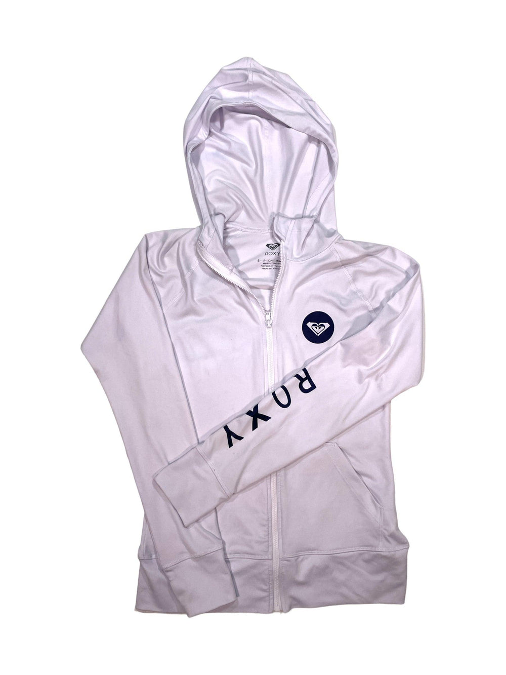 Womens Roxy Logo Zip Up Hoodie Roxy