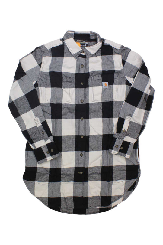 Carhartt Womens Rugged Flex Relaxed Fit Midweight Flannel LS Plaid Tunic Carhartt