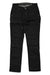Women's slim black pants with tapered legs, belt loops, and multiple front pocket openings