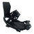 The YES Rebel Snowboard Bindings are black, responsive bindings with adjustable straps and a textured footbed, designed to securely attach your snowboard boots. The all-mountain binding is shown angled to display its side and top features.