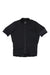 The Mens Pro Team Midweight Short Sleeve Jersey is a plain black men's cycling jersey with a full front zipper and subtle RAPHA text on the left sleeve, inspired by the iconic Rapha Pro Team midweight style.