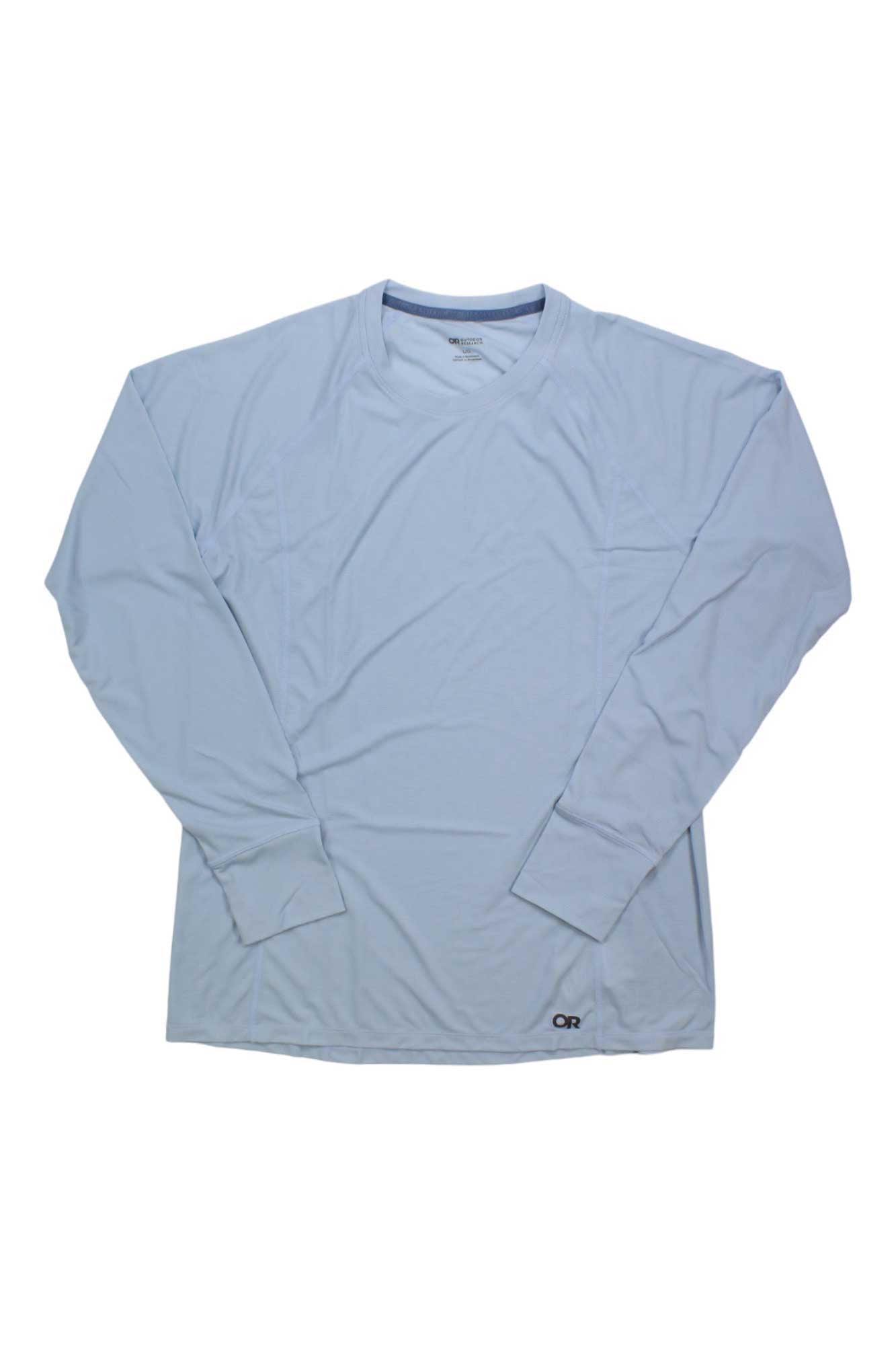 Outdoor Research women’s Echo long-sleeve V-neck tee, light arctic blue
