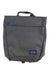 Super Market Bag in charcoal gray with blue carry loop and front logo patch.