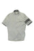 The Rapha Mens Super Lightweight Jersey is a short-sleeved, light gray cycling jersey with a front zipper, stand-up collar, dark gray stripe on the left sleeve, and Rapha embroidered on the chest.