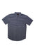 Men's short-sleeve button-up shirt, dark charcoal