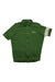 The Rapha Mens Classic Flyweight Jersey is a green, lightweight cycling jersey with a front zipper, white chest logo, and a bold white stripe around the left sleeve for optimal cycling performance.