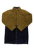The Carve Designs Womens Mason Jacket is a reversible fleece for women with an olive green top, navy blue bottom, full front zipper, and two side pockets—perfect as a casual travel jacket.
