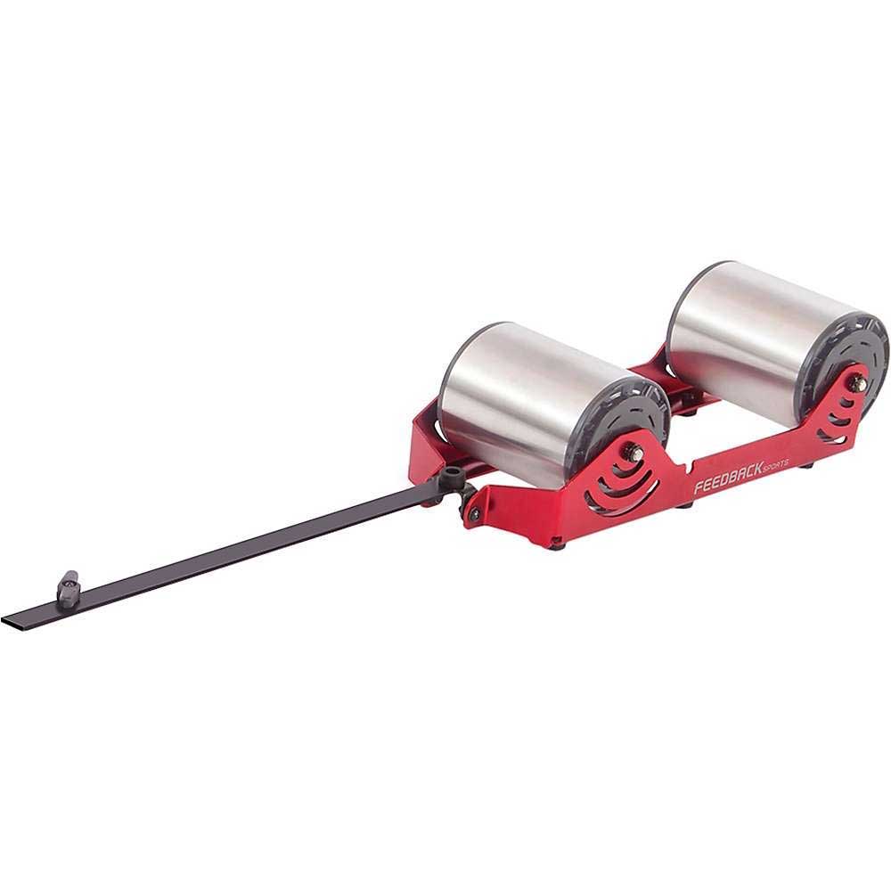 Feedback Sports Zero-Drive sled with red base, black handle, and two silver rollers