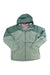 The Mammut Womens Convey Tour HS Hooded Jacket features green color-blocked panels, a front zipper, two zippered pockets, and Mammut logos. This lightweight GORE-TEX jacket is waterproof and ideal for rainy days.