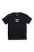 The Billabong Boys All Day Wave LF SS Tee is a plain black shirt with a center white wave logo and a small sleeve logo, ideal as a boys rash guard or casual UPF tee for sunny days.