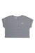 Women’s short-sleeve crew-neck top, grey heather, small TNF logo