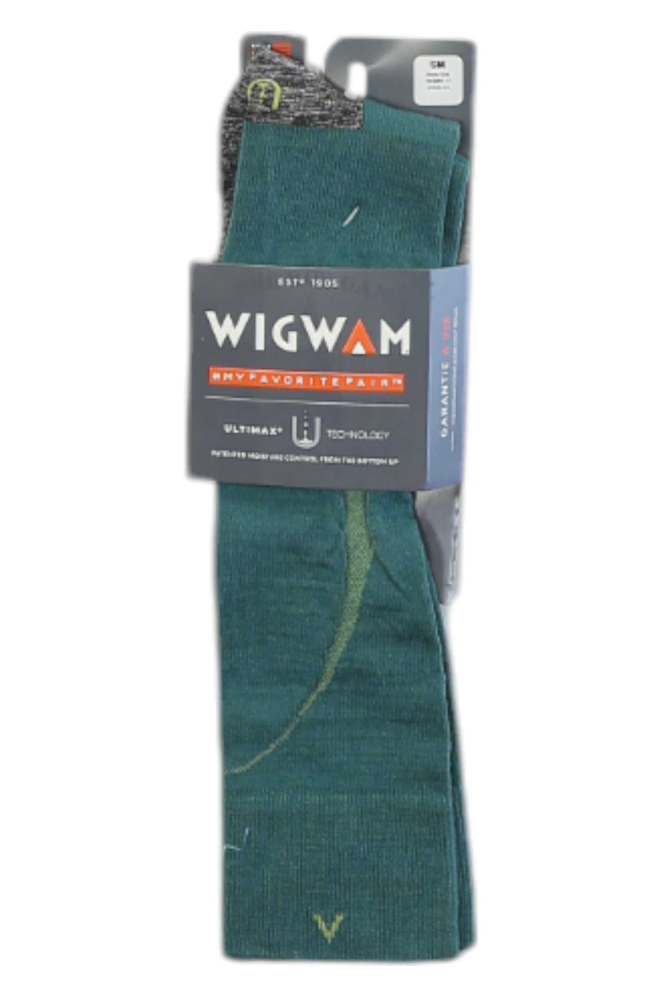 Teal ultralight sock with contrasting toe and heel detail