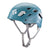 Black Diamond Half Dome helmet in teal blue with gray chin straps and ventilation vents