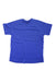The Black Diamond Mens Rhythm Tee, a plain short-sleeved royal blue shirt ideal for running, is displayed flat on a white background with the fabric showing slight wrinkles.