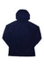 Men's crossover hoody with adjustable hood, dark navy color