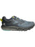 Salomon women's hiking GTX shoe, dark gray with teal accents and rugged tread sole