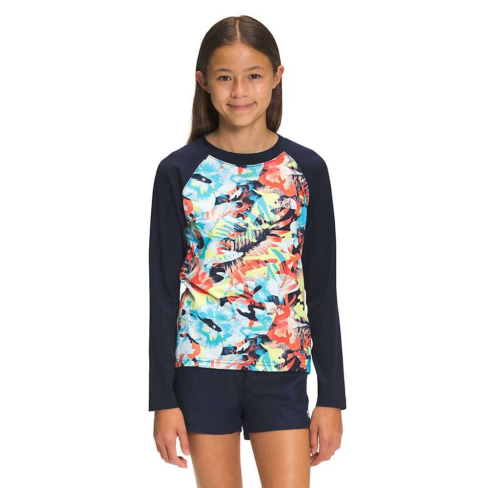 The North Face Girls Printed Amphibious LS Sun Tee The North Face
