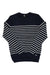 Helly Hansen men's Skagen sweater: navy crewneck with white stripes, ribbed cuffs
