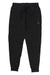 The North Face Womens Garment Dye Jogger features an elastic waistband, drawstring, side pockets, ribbed cuffs, and a small logo on the upper left thigh. Versatile black activewear shown on a plain white background.