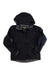 Women's black Hurricane jacket with hood, zip front, and elastic cuffs