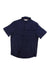 The Icebreaker Mens Steveston SS Shirt is a navy blue, short-sleeve, collared shirt with a chest pocket. Made from moisture-wicking fabric, it’s displayed against a white background.
