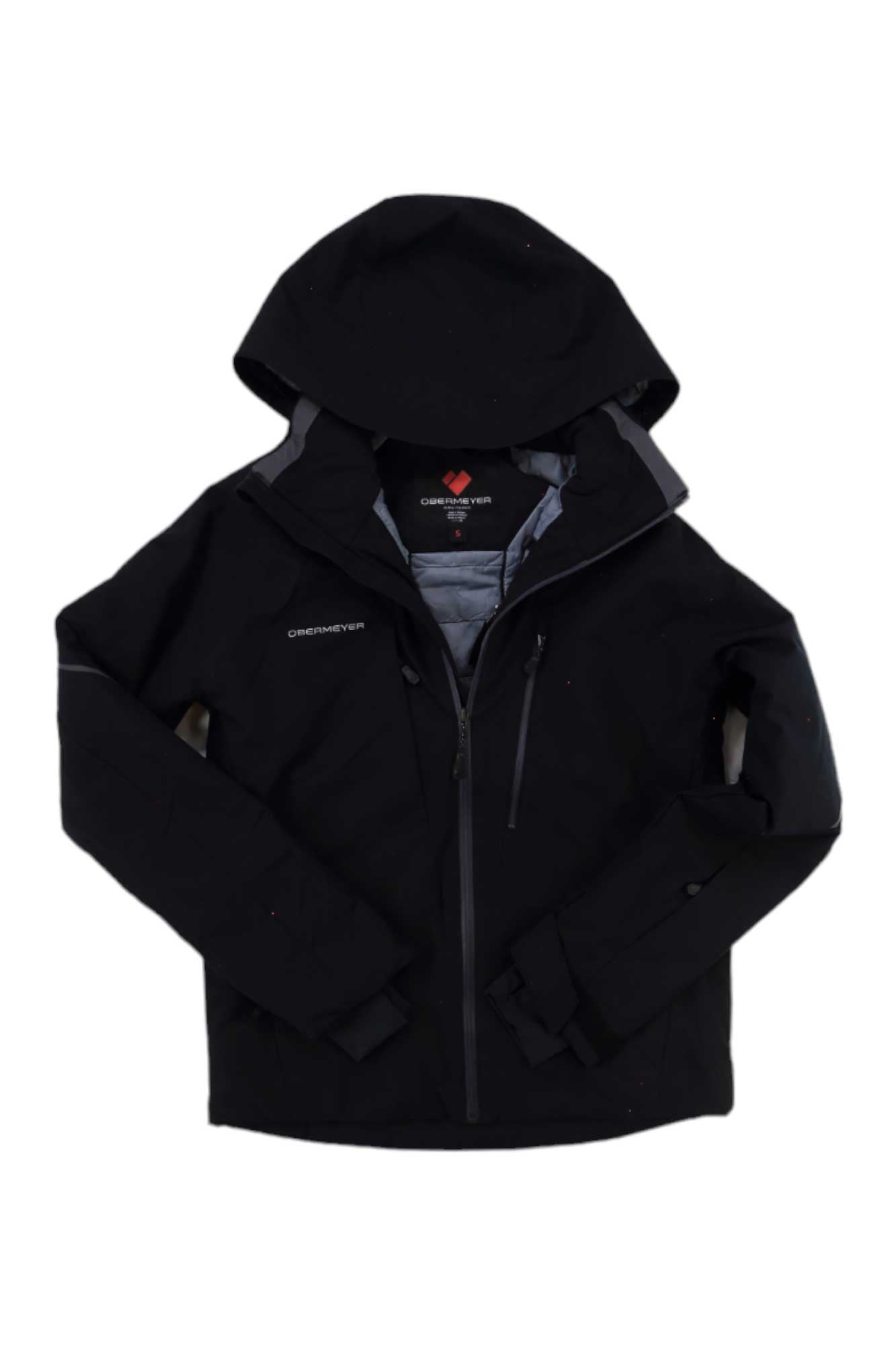 Men's Raze jacket in black, storm hood and zip front