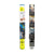 Mega Twist tie in neon yellow, front and back of retail package