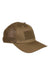Mens flag bearer trucker cap in tan with textured mesh sides and front panel
