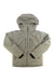 Women's hooded zip jacket with adjustable drawcords, dark gray-green