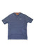 Men's dry mesh t-shirt, blue crew neck, short sleeves, small chest logo