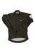 Men's olive rain jacket with full zipper, Rapha logo, white hem panel and cuffs