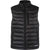 The Boulder Gear Mens Sawyer Puffy Vest is a black, sleeveless, water-resistant vest with a high collar, front zipper, side and chest zip pockets, and logo detail—ideal outerwear for snowsports.