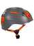 Camp USA Junior Titan helmet, dark grey shell with orange logo and side vents