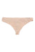 A Boody Womens G-String in light beige, made from eco-friendly materials, is shown flat on a white background with "Boody" printed on the waistband.